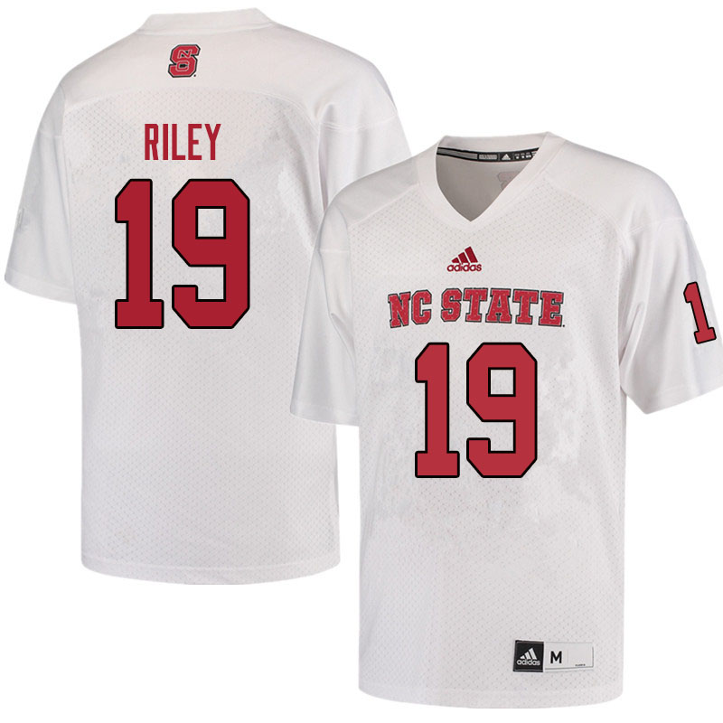 Men #19 C.J. Riley NC State Wolfpack College Football Jerseys Sale-Red